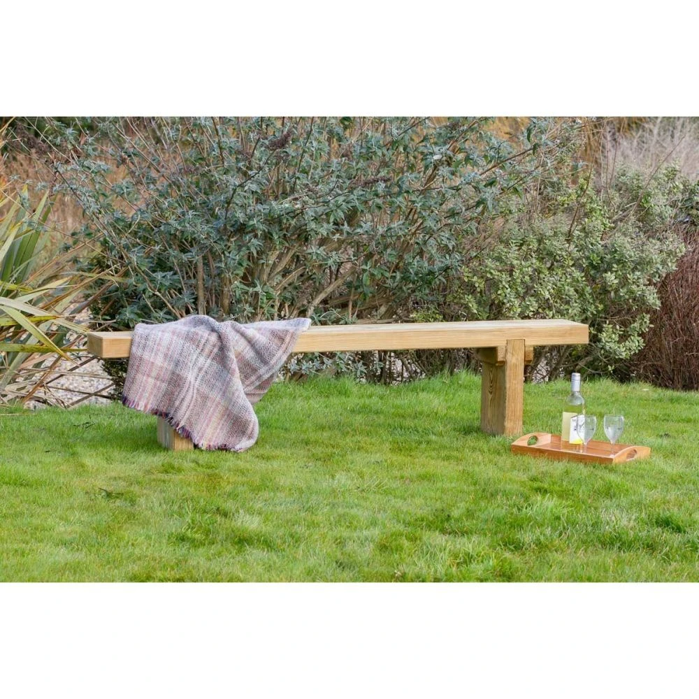 Zest 4 Leisure Rebecca Wooden Table & 2 Bench Set 4 Zest 4 Leisure Rebecca Wooden Table & 2 Bench Set - Image 2