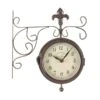 Outside In 5.5" York Double-Sided Station Clock & Thermometer -Outlet The Gardeny Store 5050642006293