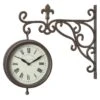 Outside In 35cm Marylebone Double-Sided Station Clock & Thermometer -Outlet The Gardeny Store 5050642006309 8358b9e6 48d5 4688 8332 c531d4703506
