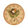 Outside In 12" Robin Wall Clock & Thermometer 2 Outside In 12" Robin Wall Clock & Thermometer -Outlet The Gardeny Store 5050642006347 d760ce7c b8a4 40e3 a702 7eff3f59828c