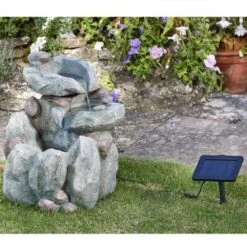 Smart Solar 51cm Rock Fall Solar Water Feature -Outlet The Gardeny Store 5050642007931 3