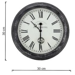 Outside In 12" Black Biarritz Clock -Outlet The Gardeny Store 5050642016933 2