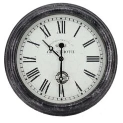Outside In 12" Black Biarritz Clock
