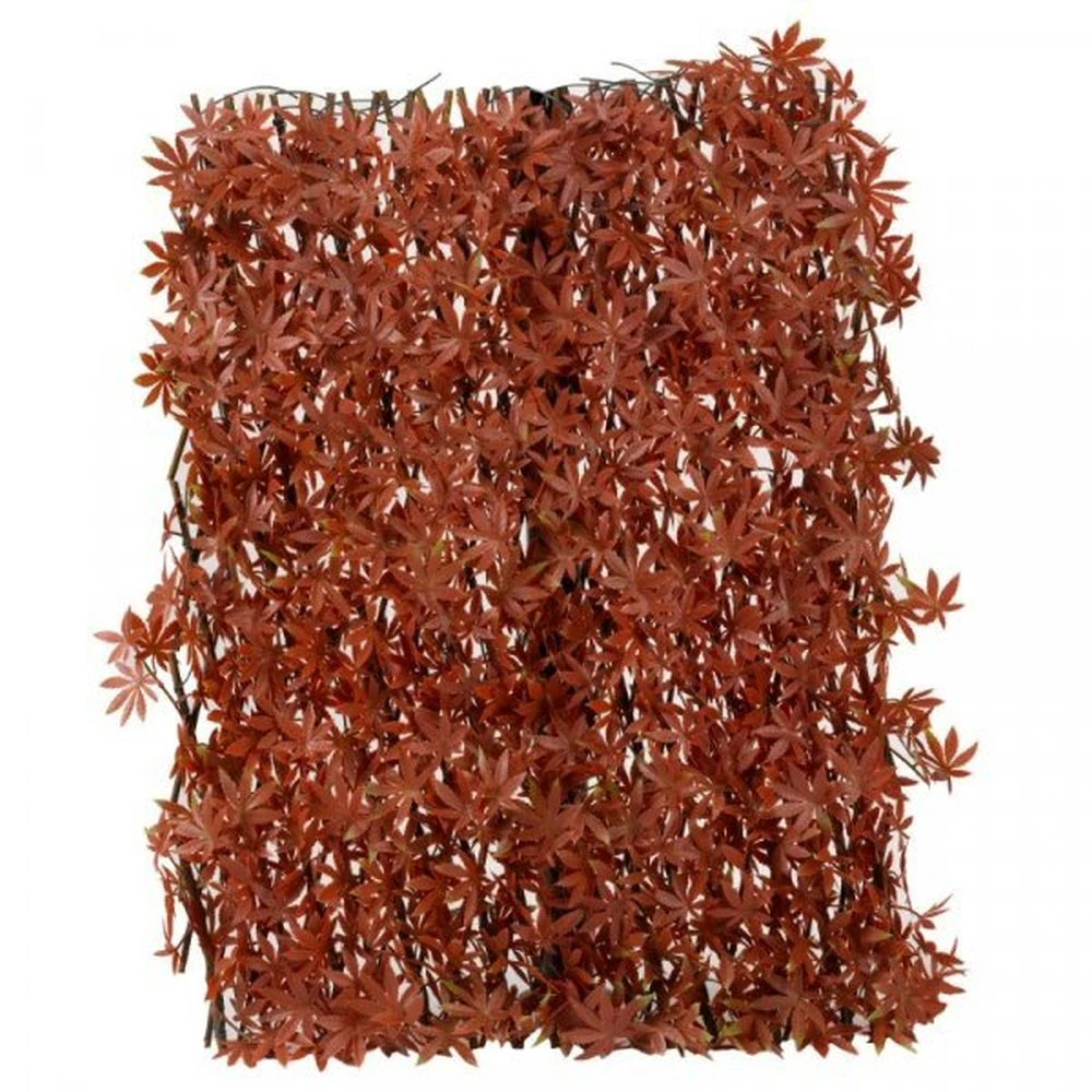 Faux Decor 180 X 60cm Artificial Red Acer Leaf Trellis 3 Faux Decor 180 X 60cm Artificial Red Acer Leaf Trellis