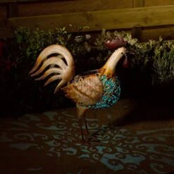 Smart Solar 45cm Metal Cockerel Silhouette -Outlet The Gardeny Store 5050642064132 3