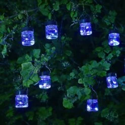 Smart Solar 10 Firefly LED Opal Jar String Lights 8 Smart Solar 10 Firefly LED Opal Jar String Lights -Outlet The Gardeny Store 5050642067638 3