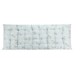 Ascalon 110cm Flower Blue Bench Seat Pad