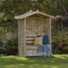 Woodshaw Tansley Wooden Seated Arbour -Outlet The Gardeny Store 5055066420724