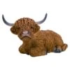 Vivid Arts 62cm Laying Highland Cattle - XRL-HLCL-B -Outlet The Gardeny Store 5055195035561