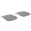 Kettler Cafe Roma Slate Checkered Seat Pads (1 Pair) -Outlet The Gardeny Store 5057229187239