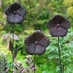Wilstone 127cm Iron Poppy Flower Garden -Outlet The Gardeny Store 5060345971767 3