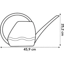 Elho 3.5 Litre Anthracite Aquarius Watering Can 7 Elho 3.5 Litre Anthracite Aquarius Watering Can -Outlet The Gardeny Store 8711904303723 3