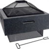 Koopman 52cm Square Firebowl With BBQ Rack -Outlet The Gardeny Store 8719987388835