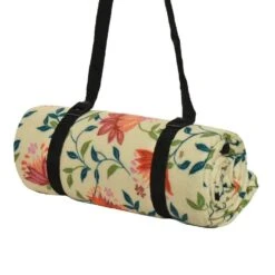Decoris 170cm Fleece Floral Picnic Blanket (Choice Of 2) -Outlet The Gardeny Store 8720194645079 2