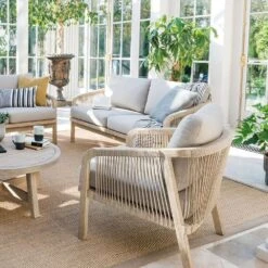 Kettler Cora Rope Lounge Wooden Armchair (Pair) -Outlet The Gardeny Store 9333190256874 4